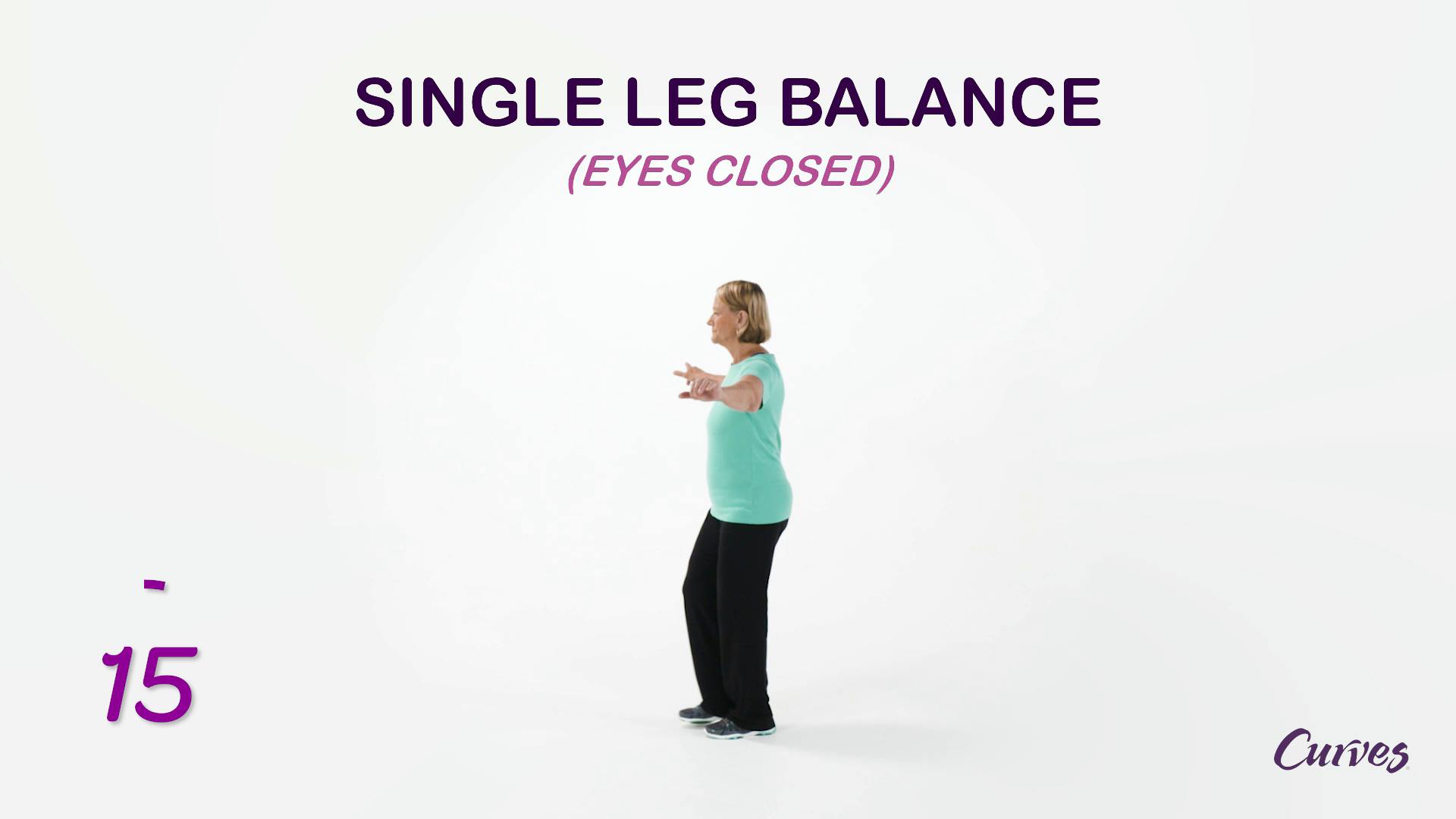 BALANCE Single Leg Balance Eyes Closed MyCurves On Demand