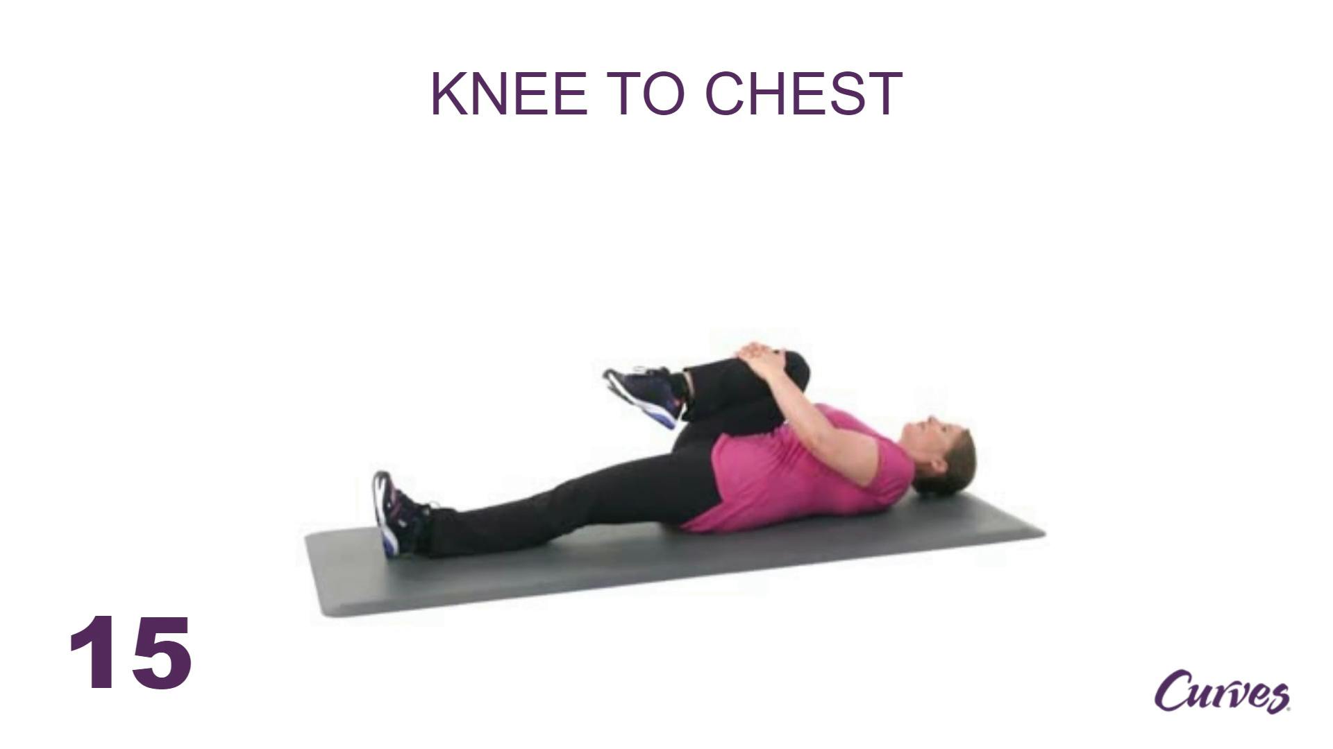 STRETCHING: KNEE TO CHEST (RIGHT) | Stretching | Fitness Education ...