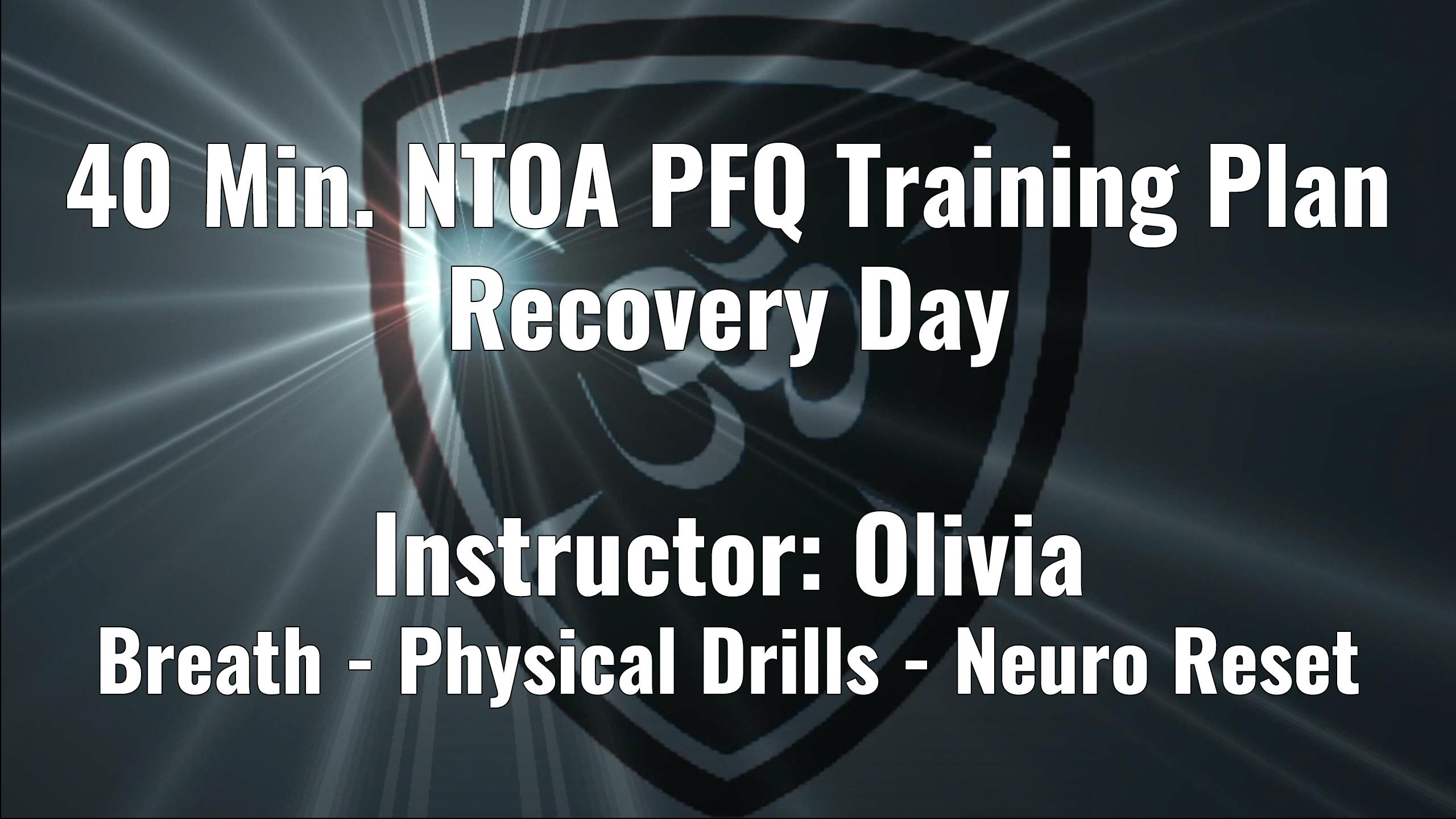 NTOA PFQ Training Plan Recovery Day YogaShield Yoga For First Responders