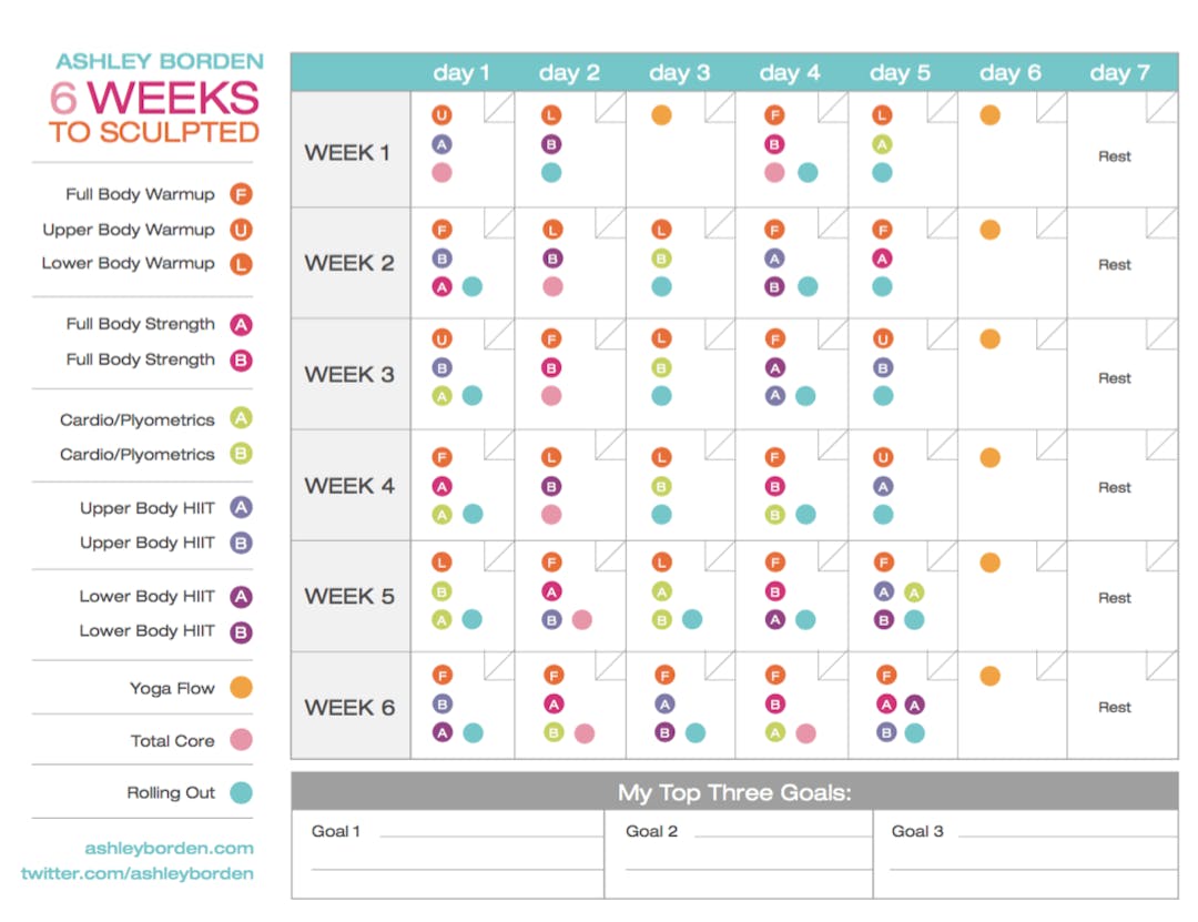 6 week calendar